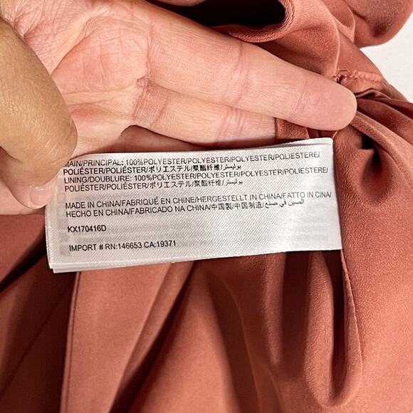 Keepsake The Label XSmall Mauve Pink Spice Overpowered Midi Dress VNeck Cocktail - Picture 9 of 13